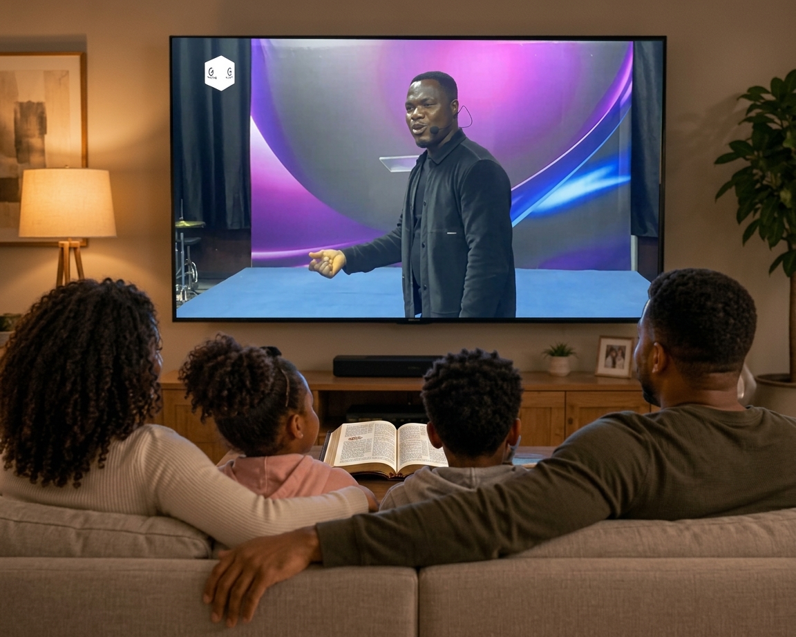 family-watching-sermon
